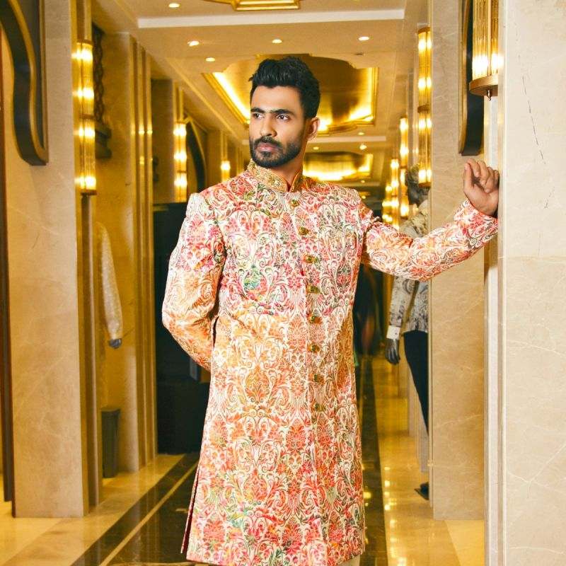 Blush Pink Sherwani